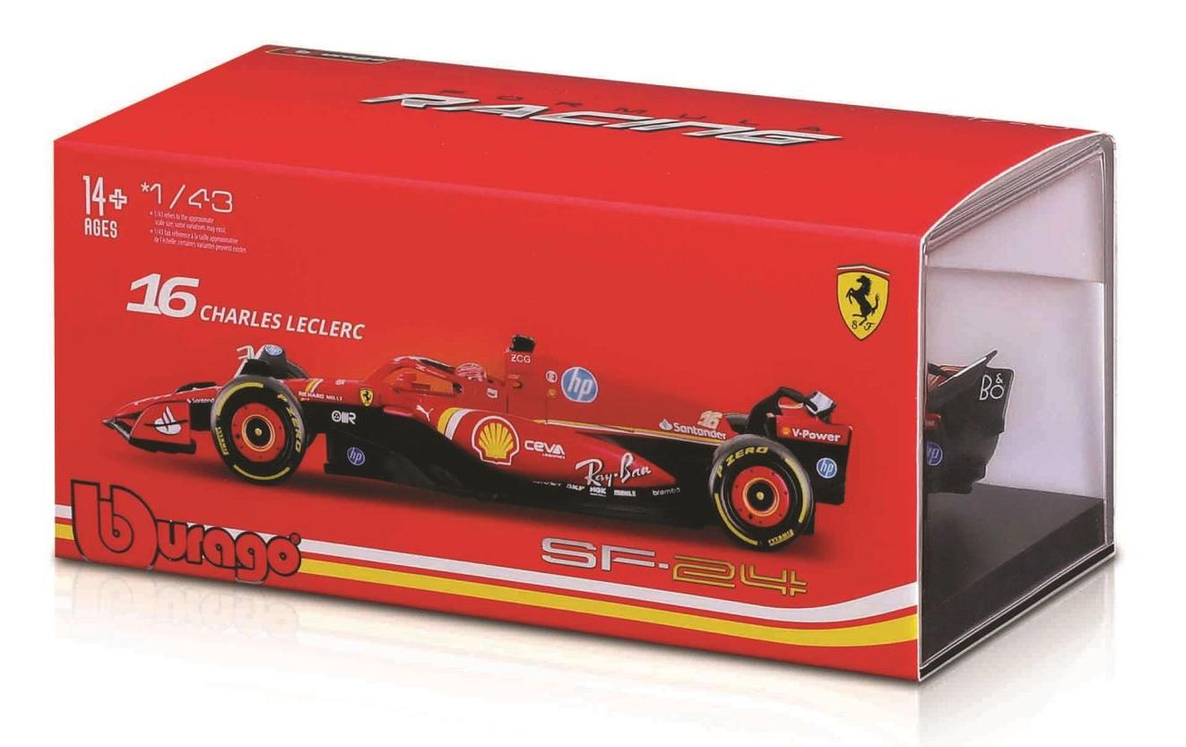 Ferrari F1 SF-24 Leclerc 2024 1:43Sammlermodell im Massstab 1:43
