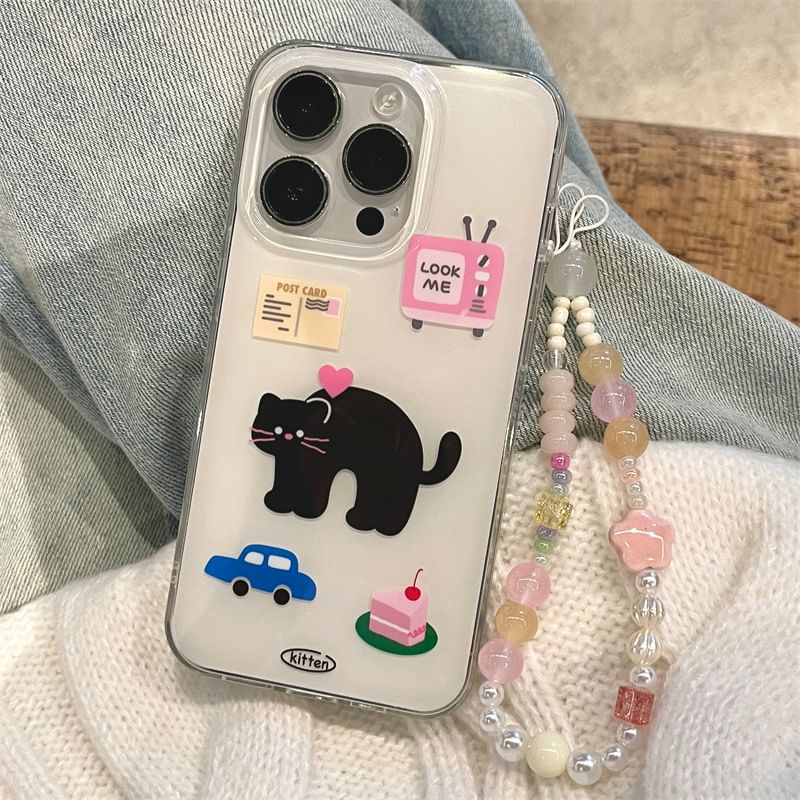 Fonekase - Kattentelefoonhoesje - iPhone 15 Pro Max / 15 Pro / 15 / 14 Pro Max / 14 Pro / 14 / 13 Pro Max / 13 Pro / 13 / 12 Pro Max / 12 Pro / 12 / 11