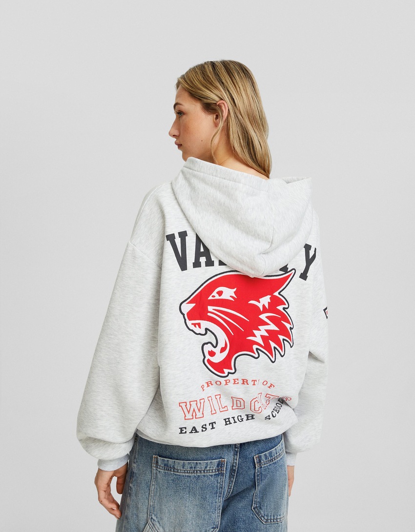 Moletom com zíper estampado do High School Musical