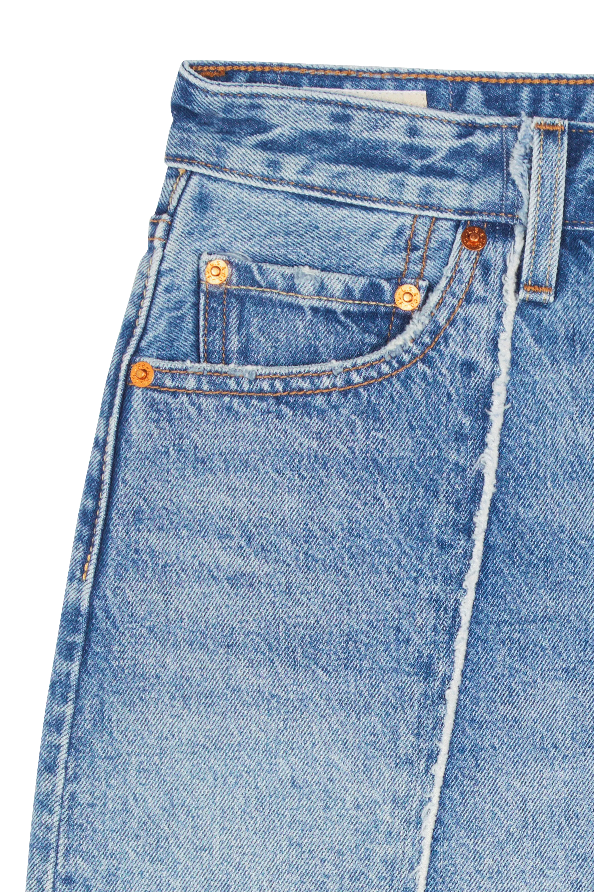 LEVI'S Jupe RECRAFTED ICON SKIRT Bleu