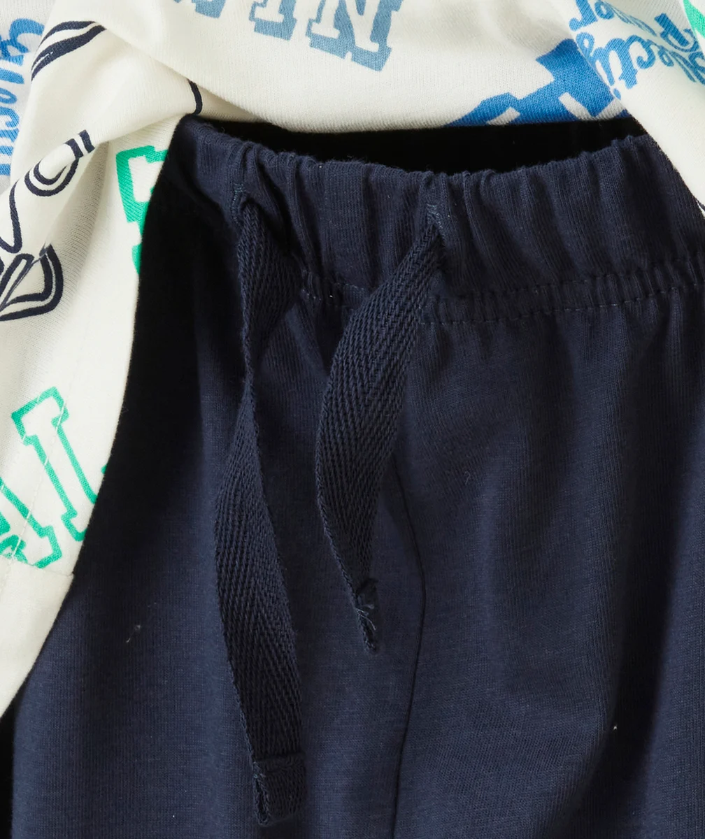 PYJAMA MANCHES LONGUES GARÇON EN COTON BIO THÈME SPORT