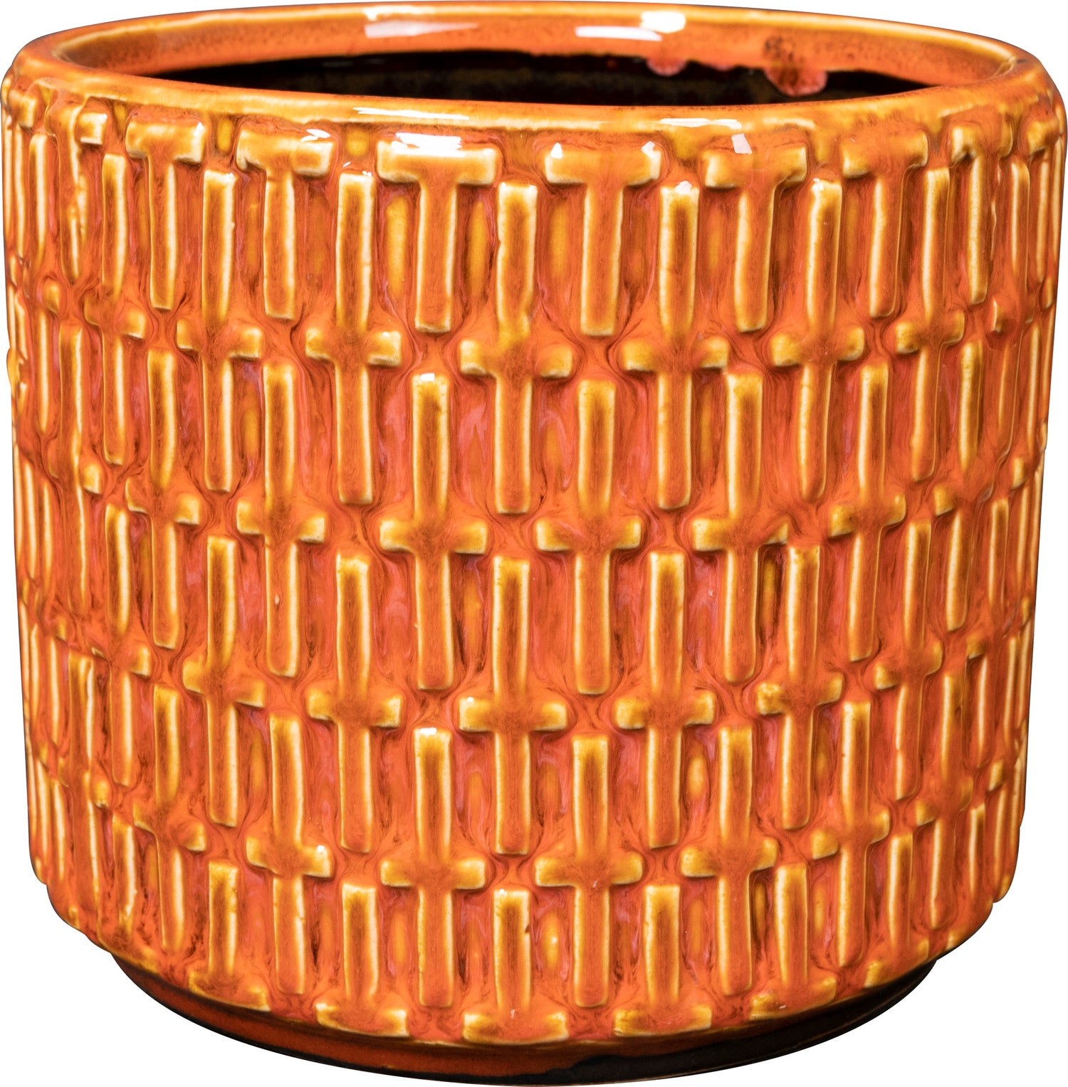TS bloempot Floor oranje D 21 H 19 cm