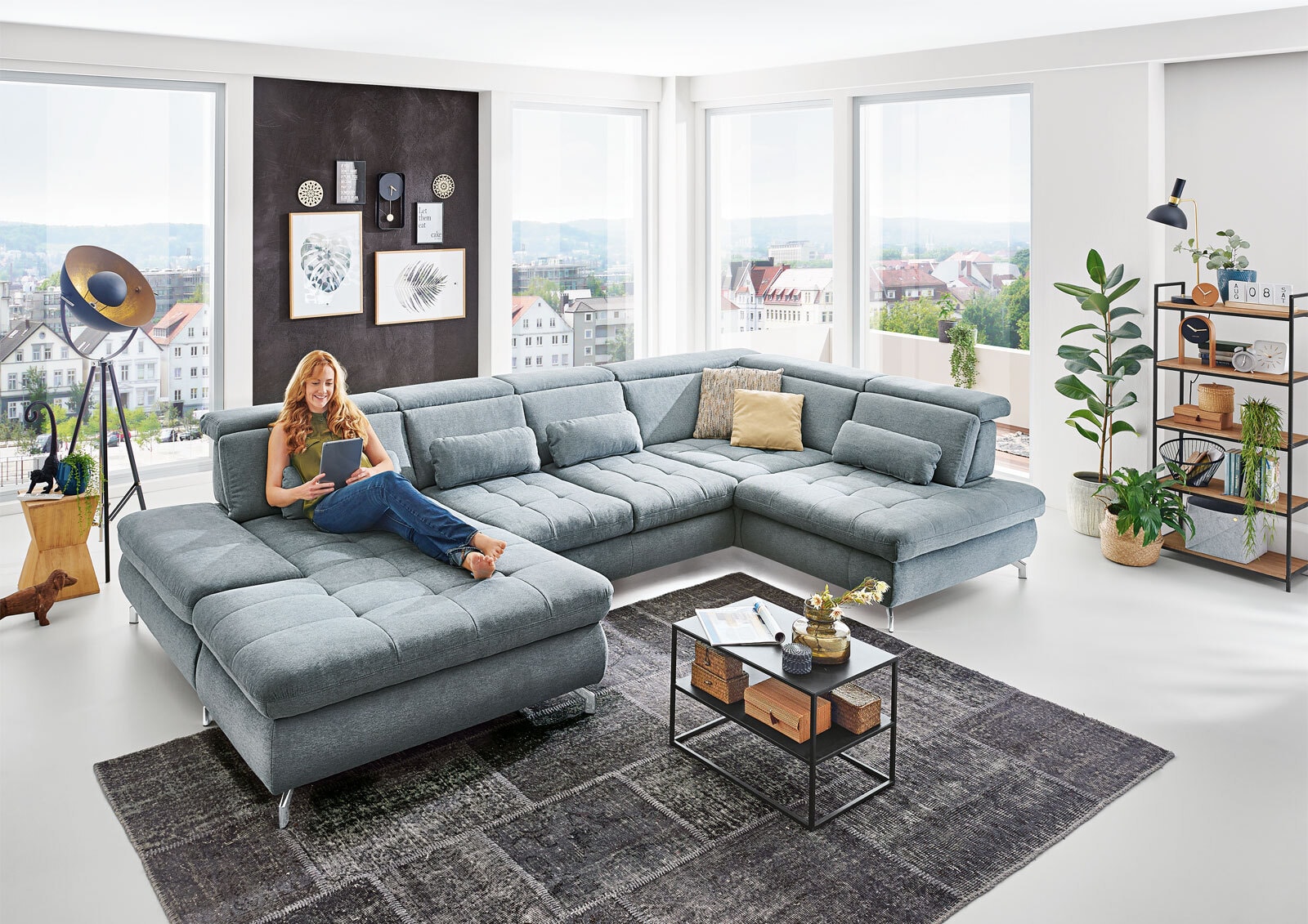 YoungLife Wohnlandschaft IMOLA steelgrau