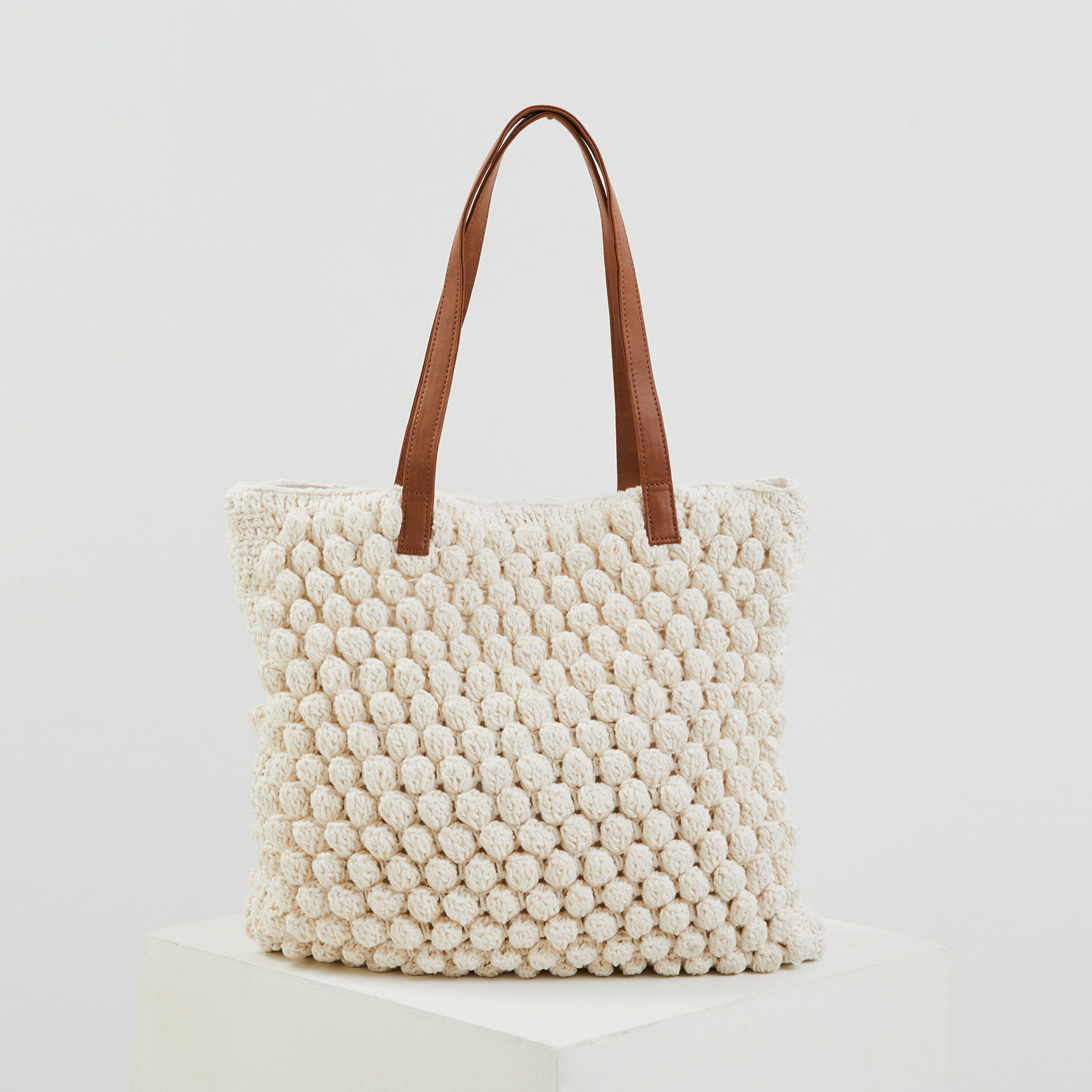 Sac en crochet femme - ECRU