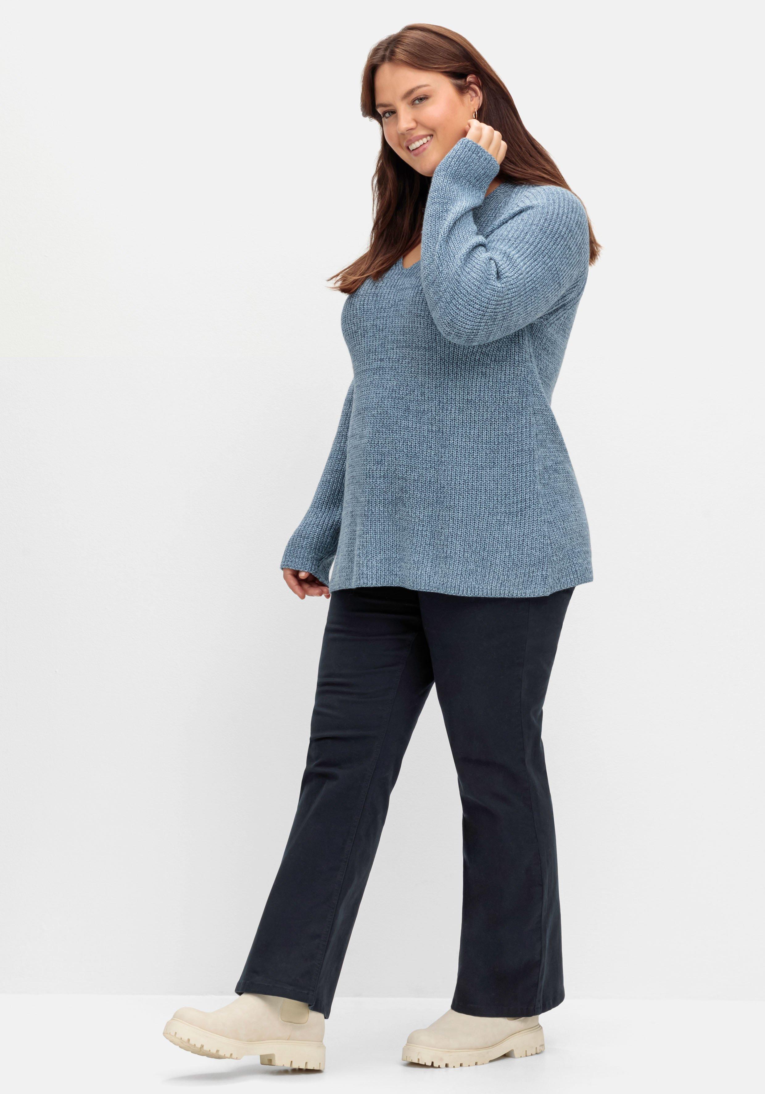 Pullover mit Kaschmir, in leichter A-Linie