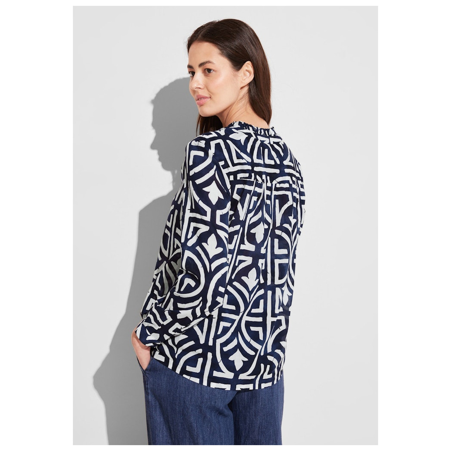 Street One LTD QR Printed tunic blouse wi
