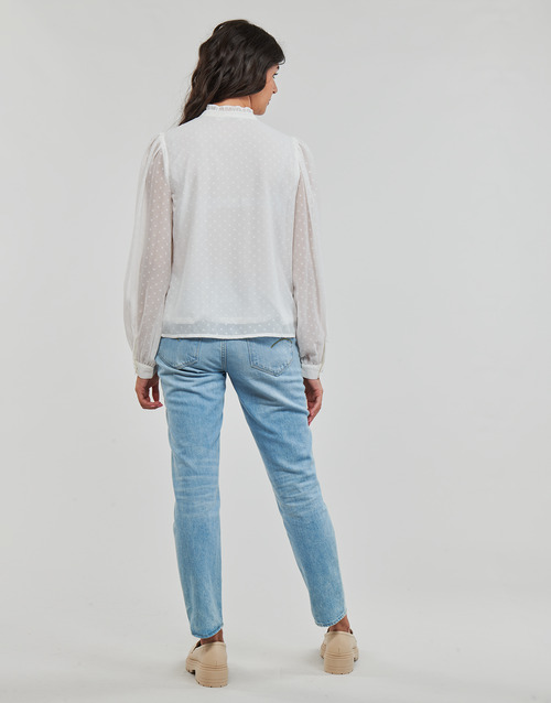 Only - ONLMADONNA L/S TOP WVN - Blanc