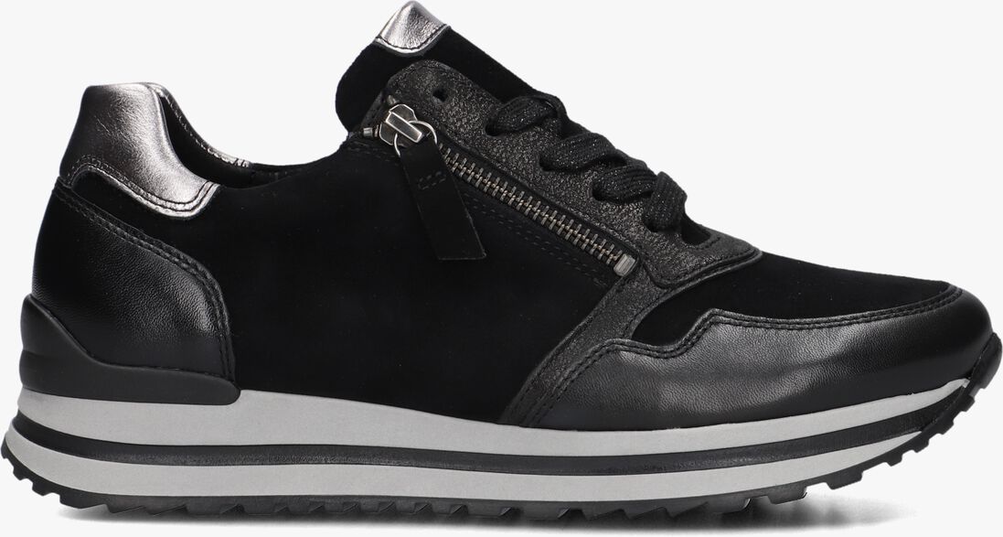 zwarte gabor lage sneakers 528