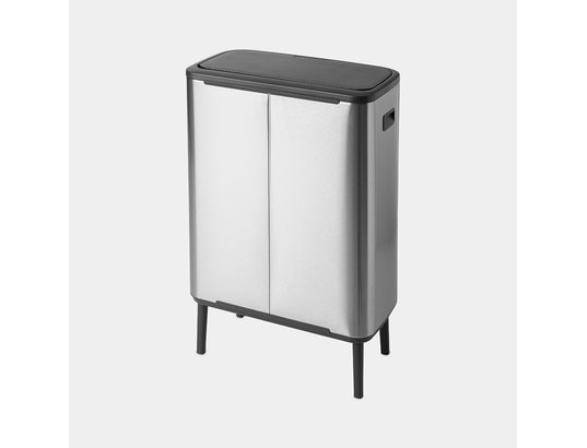 BRABANTIA - Poubelle Touch Bo Touch Bin HI, 2 x 30L - Matt Steel