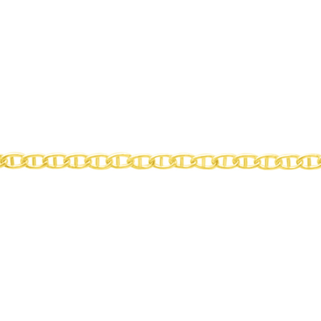 Collier Or Jaune Ovale