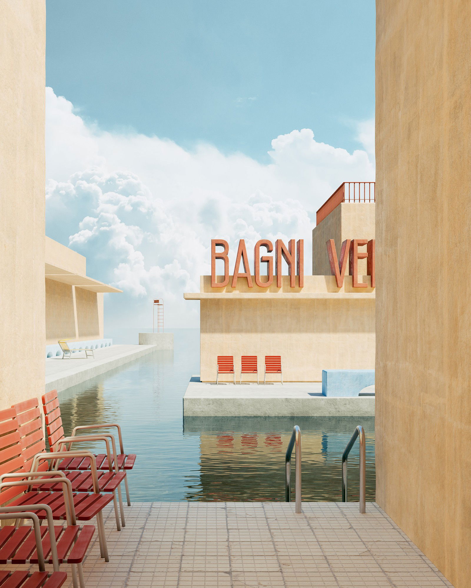 Bagni Venere by Massimo Colonna - Limited Edition. Edition of: 150. Signed.