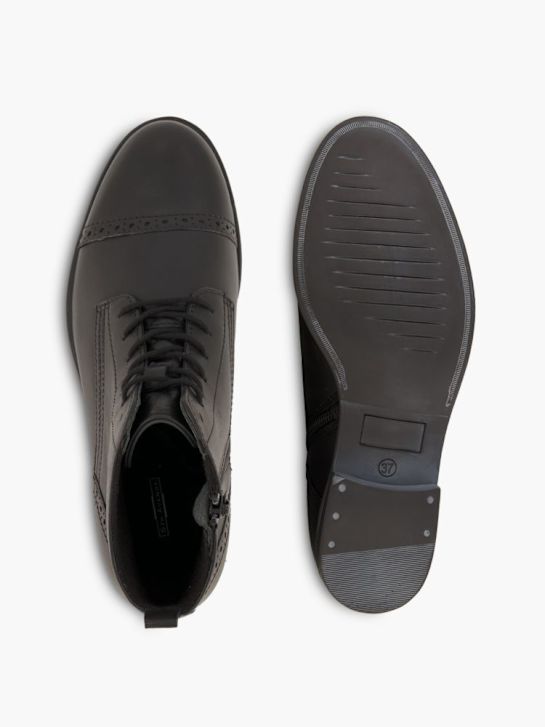 5th Avenue Schnür-Stiefelette Schwarz