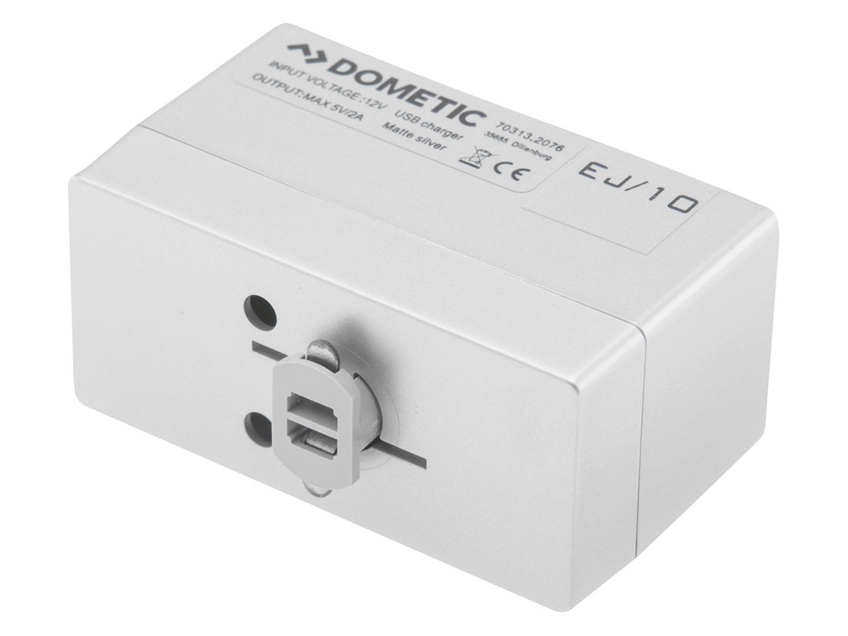 BBA Dometic USB-A oplaadadapter voor rail - silver