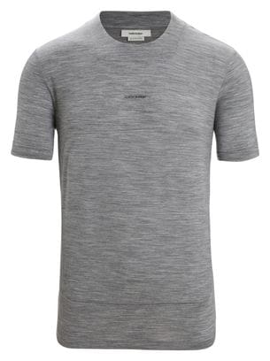 T-shirt Manches Courtes Mérinos Icebreaker ZoneKnit Gris