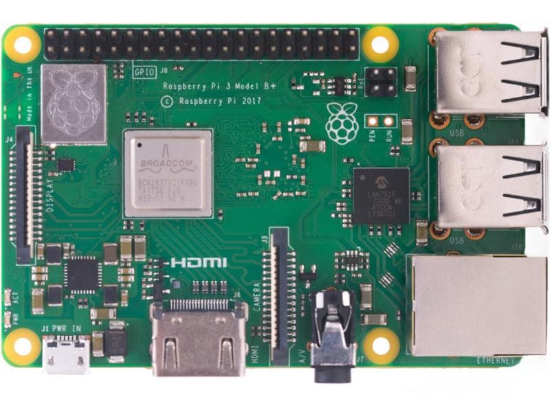HutoPi Starter Kit Raspberry Pi 3B  1 GB, 16 GB SD Raspberry Pi Entwicklerboard Set mit Netzteil, Gehäuse, SD Karte und Kabel