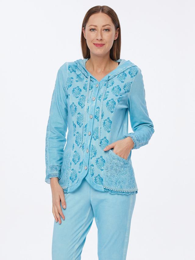 Jerseyjacke mit Applikationen
