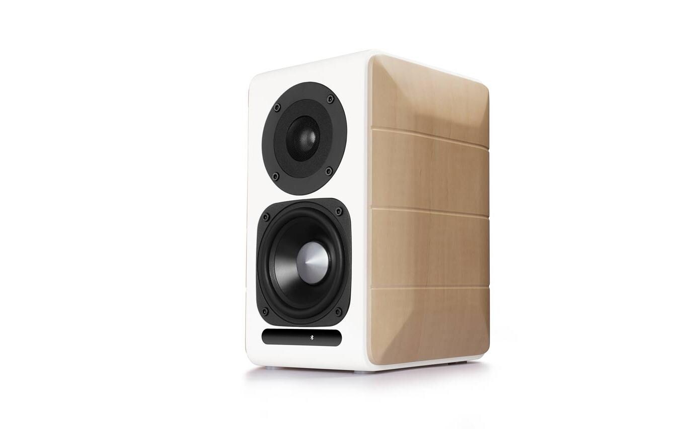 Regallautsprecher Paar S880DB Beige, Weiss<br>Hi-Res Audio Regallautsprecher mit 88 Watt Ausgangsleistung und diversen Eingangsanschlüssen (Cinch, AUX, USB, optisch, koaxial und Bluetooth)