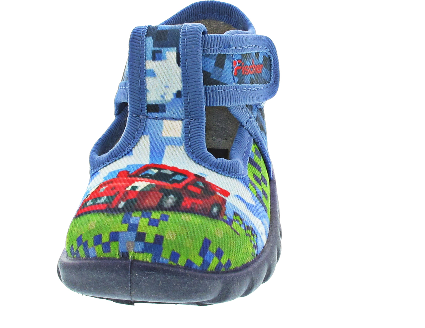 Fischer Markenschuhe Hausschuh blau
