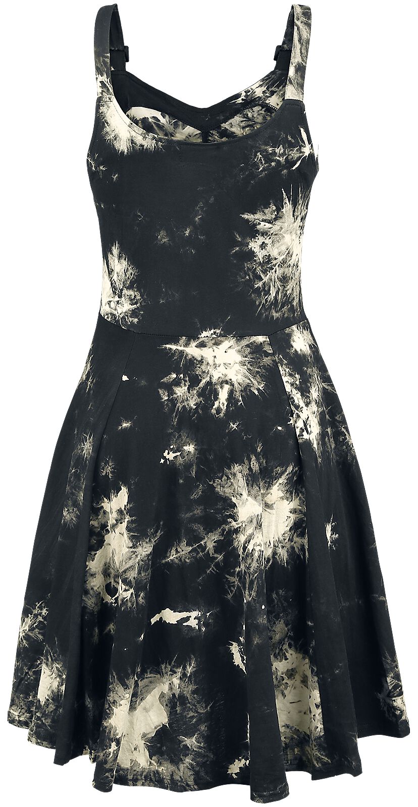 Robe Tie Dye Malin | Chemical Black Robe courte