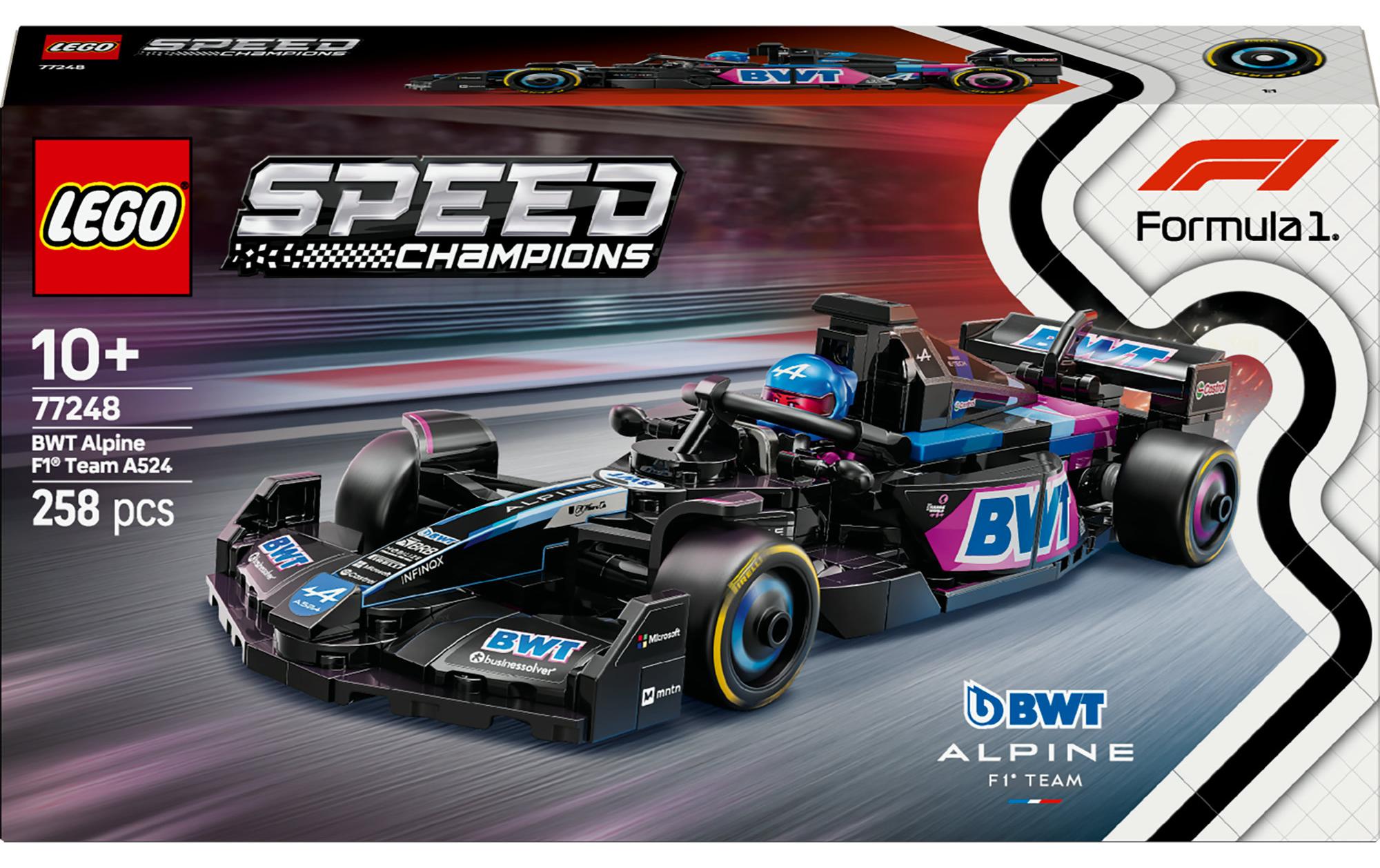 Speed Champions BWT Alpine F1 Team A524 Rennauto 77248Lego-Rennwagen