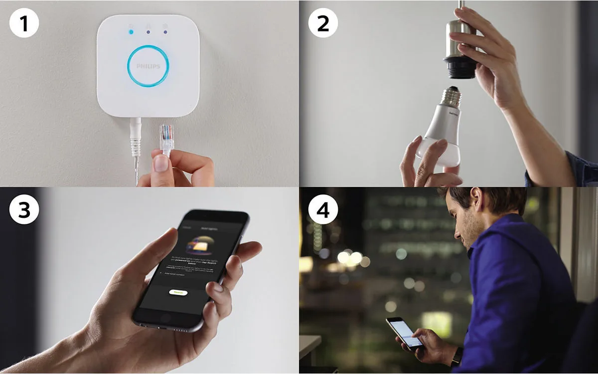 Philips Hue White E27 Bluetooth (kit de démarrage) Ampoule connectée