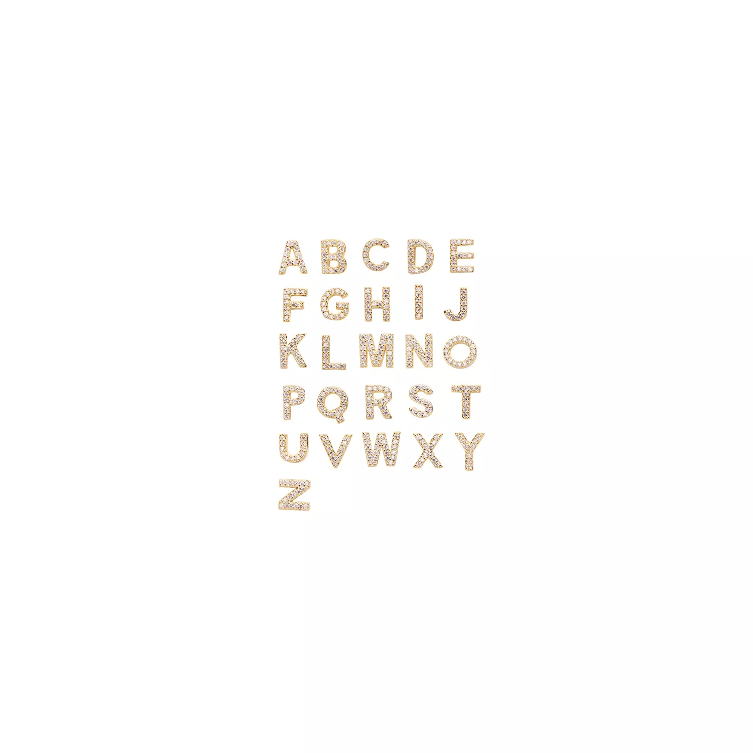 Pico Alphabet Vedhæng 22 kt. Forgyldt Sølv N02003