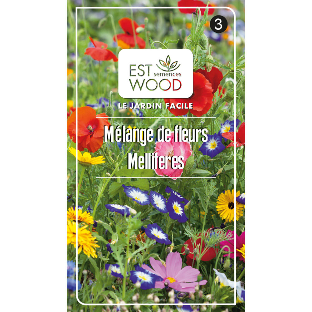 Semence mélange de fleurs multicolores 3 gr