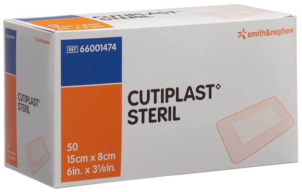 CUTIPLAST Wundverband<br>50 Stück, 15cmx8cm, weiss