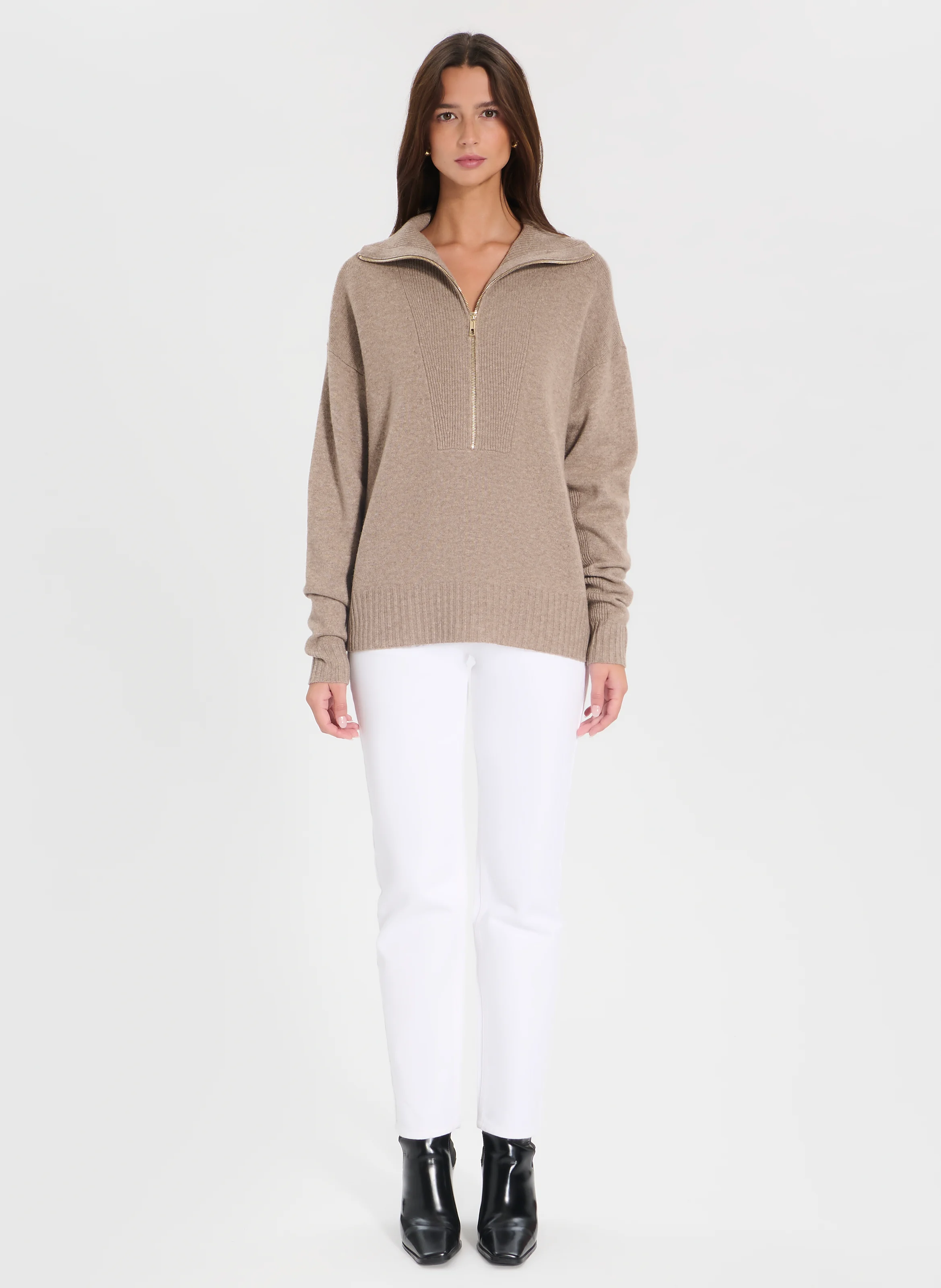 NABU - Pull oversize en cachemire | Marron