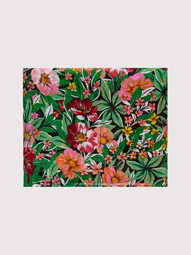 Foulard imprimé fleuri