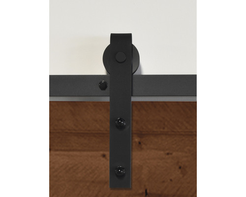 Pertura schuifdeur complete set Yorick Z-Brace Vintage bruin 950x2150 mm incl. looprail met rol, krukset