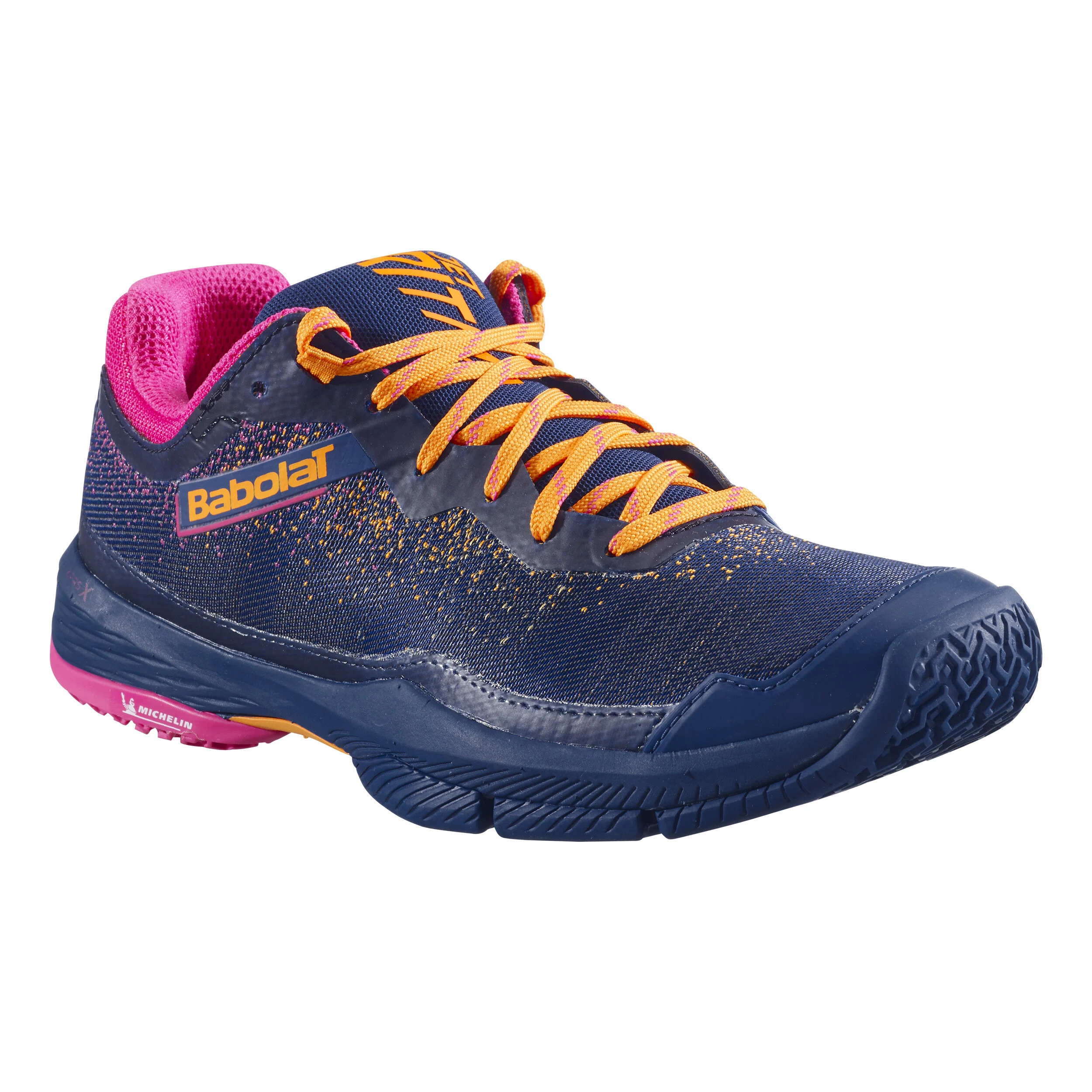 Babolat Jet Ritma Chaussures Padel Femmes - Bleu Foncé , Pink