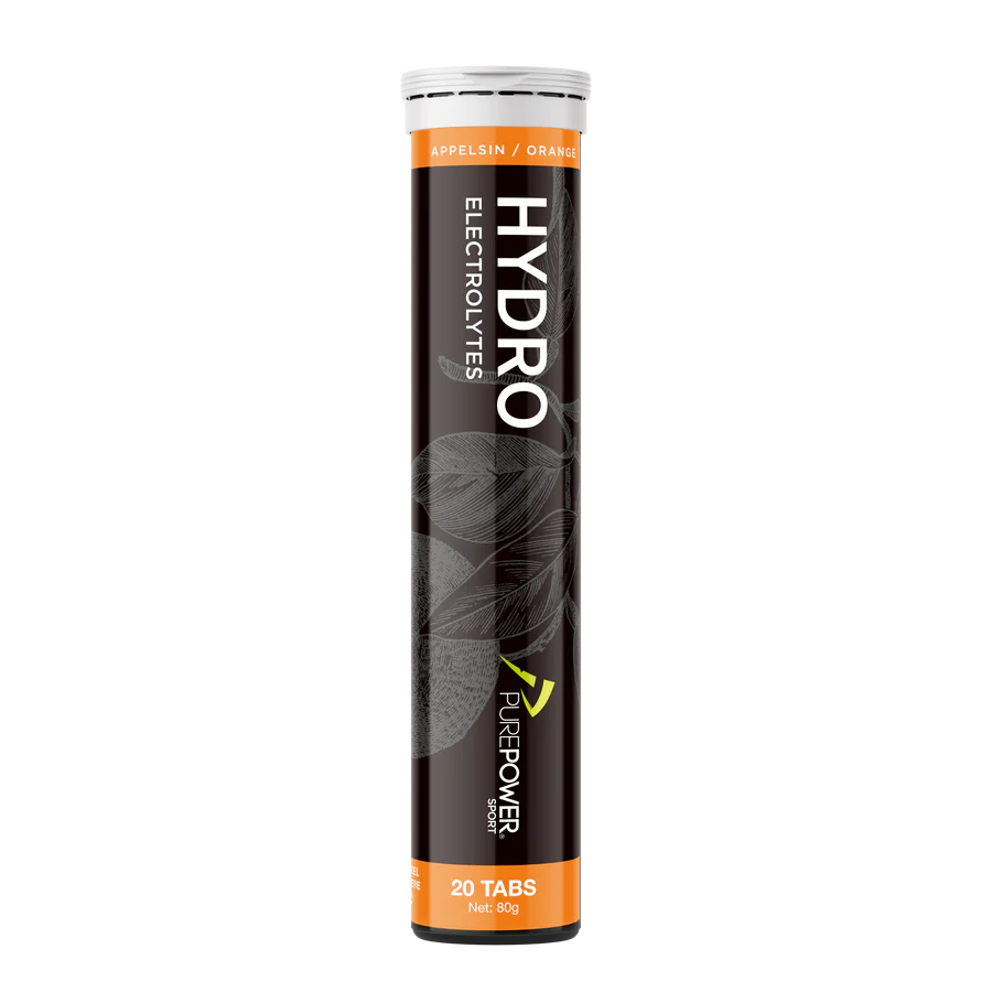 PurePower Hydro Electrolytes brusetabletter appelsin 20 x 4 g.