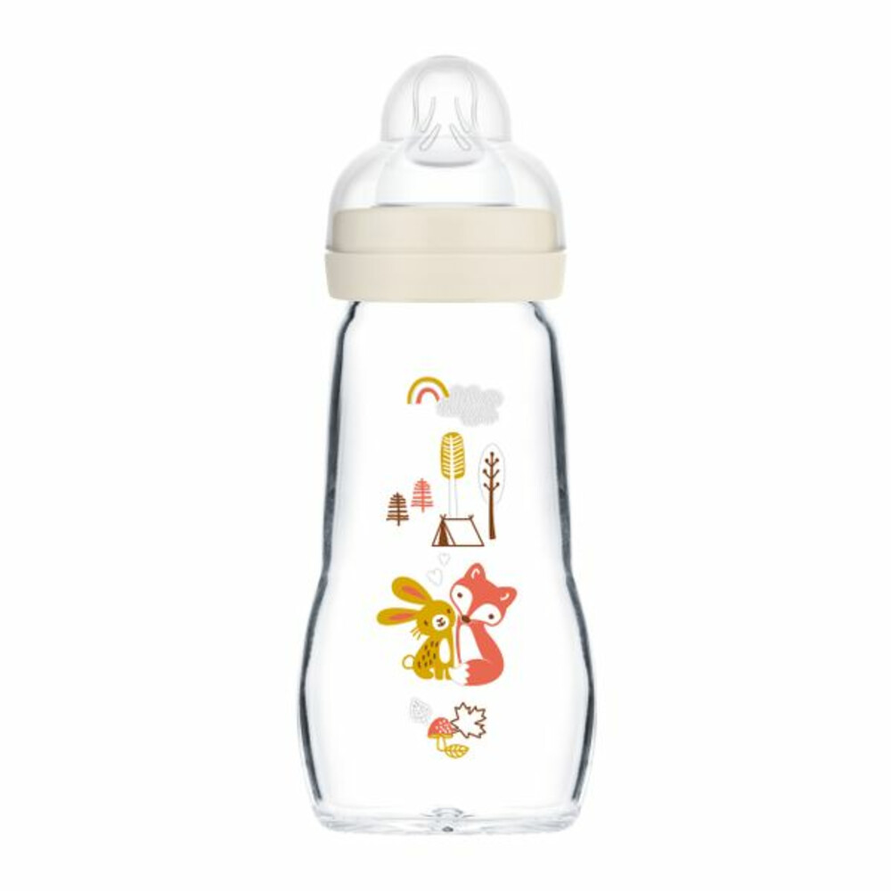 MAM Babyfles Glas Feel Good 0+ mnd260 ml