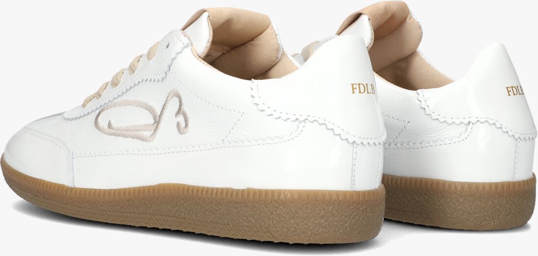 witte fred de la bretoniere lage sneakers pearl sign