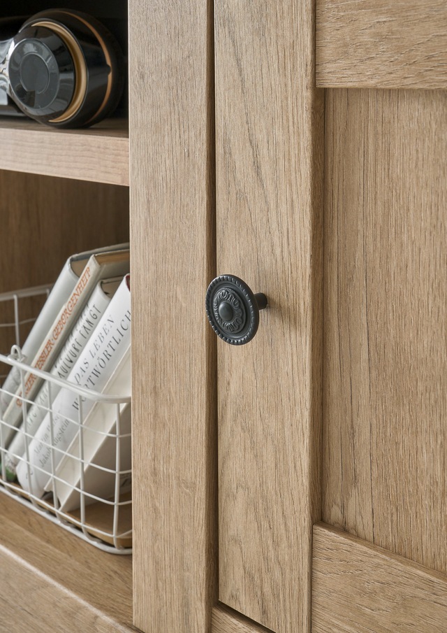 Home affaire Wohnwand »Cornwall, Anbauwand im Landhausstil, Wohnzimmer-Set, in Eiche Dekor« Set, 3 Stk. tlg.