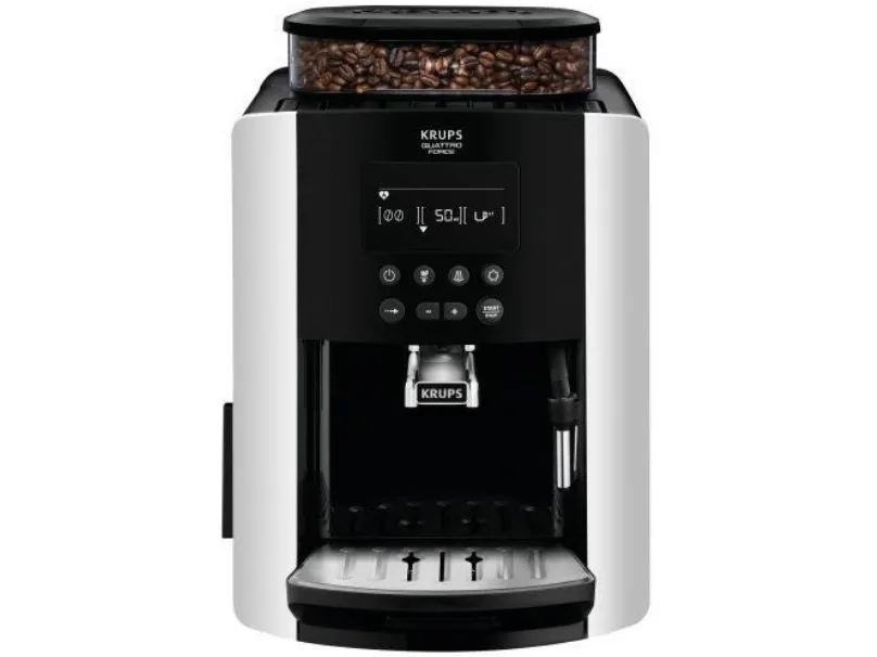 Krups EA8178, Espressomaskine, 1,7 L, Kaffebønner, Indbygget kværn, 1450 W, Sort, Sølv