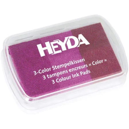 Heyda 3-Color Stempelkissen 9 x 6 cm Rosatöne