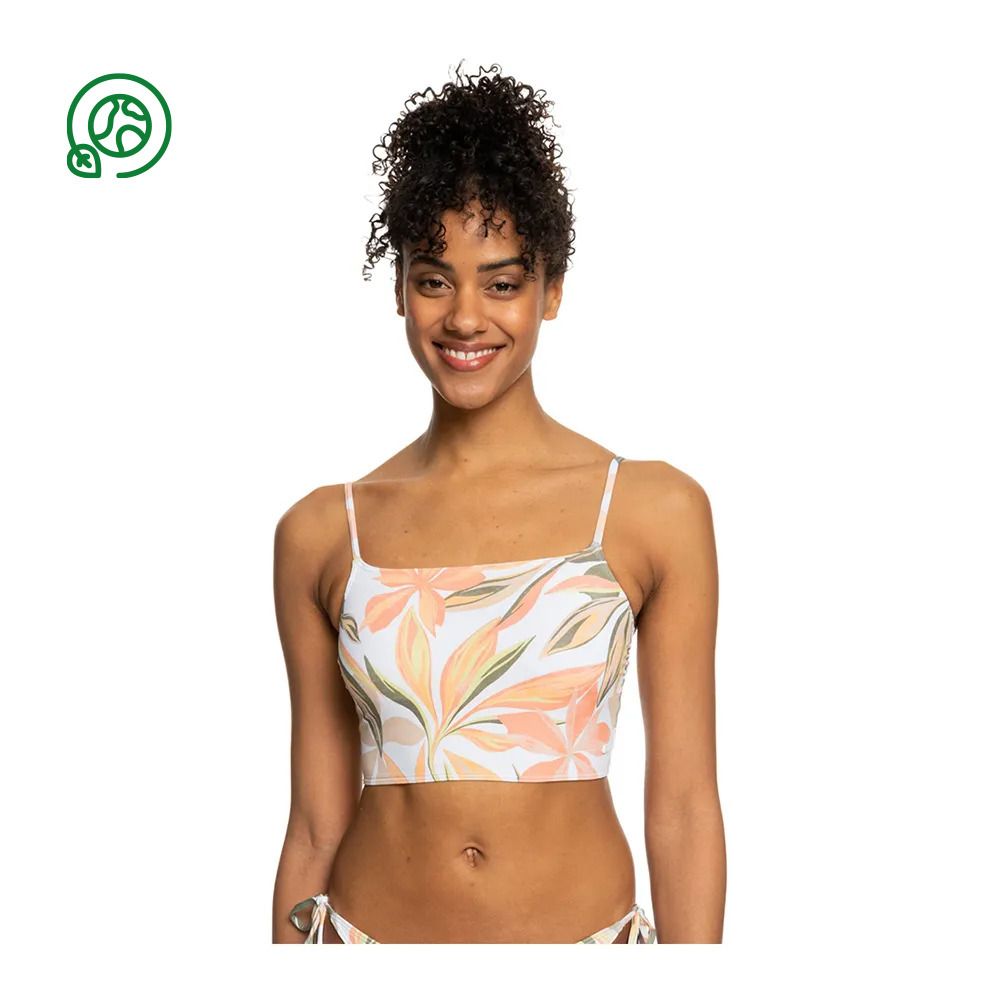 Roxy PRINTED BEACH CLASSICS - Haut de maillot de bain Femme bright white subtly