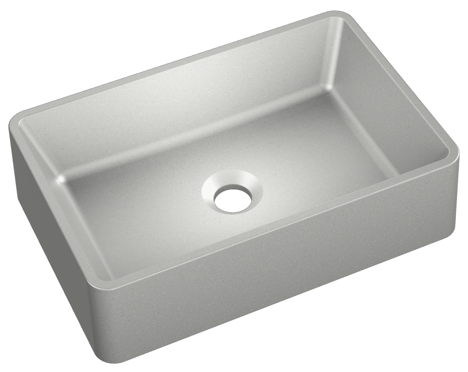 Kerra Rava wastafel 45x30x12cm licht grijs