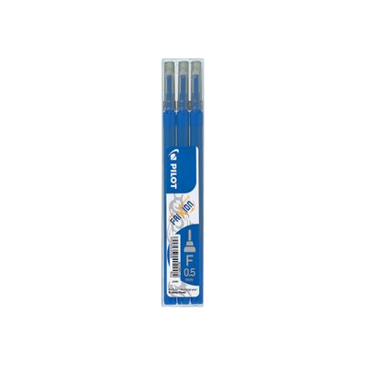 Pilot Frixion Ball - 36 recharges pour rollers effaçables - 0,5 mm - bleu