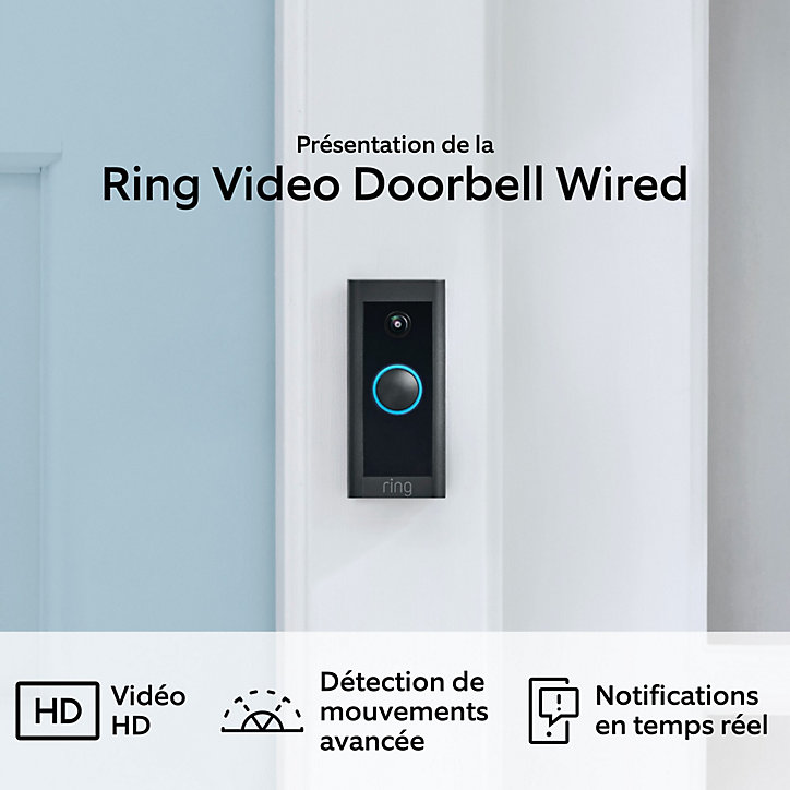 Sonnette vidéo Filaire Ring vidéo Doorbell Wired