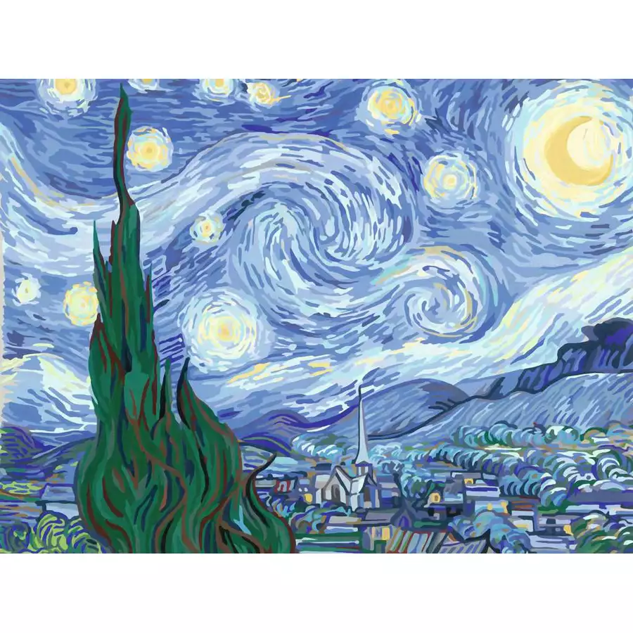 Ravensburger ART Collection: Starry Night (Van Gogh) bunt