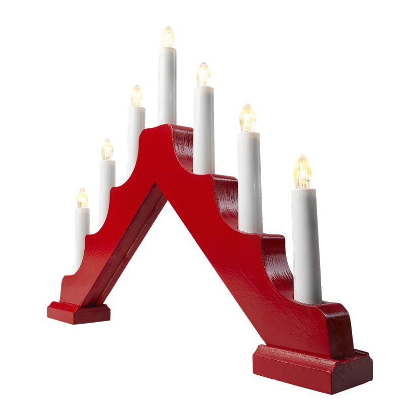 Klassisk adventslysestake LED 30 cm