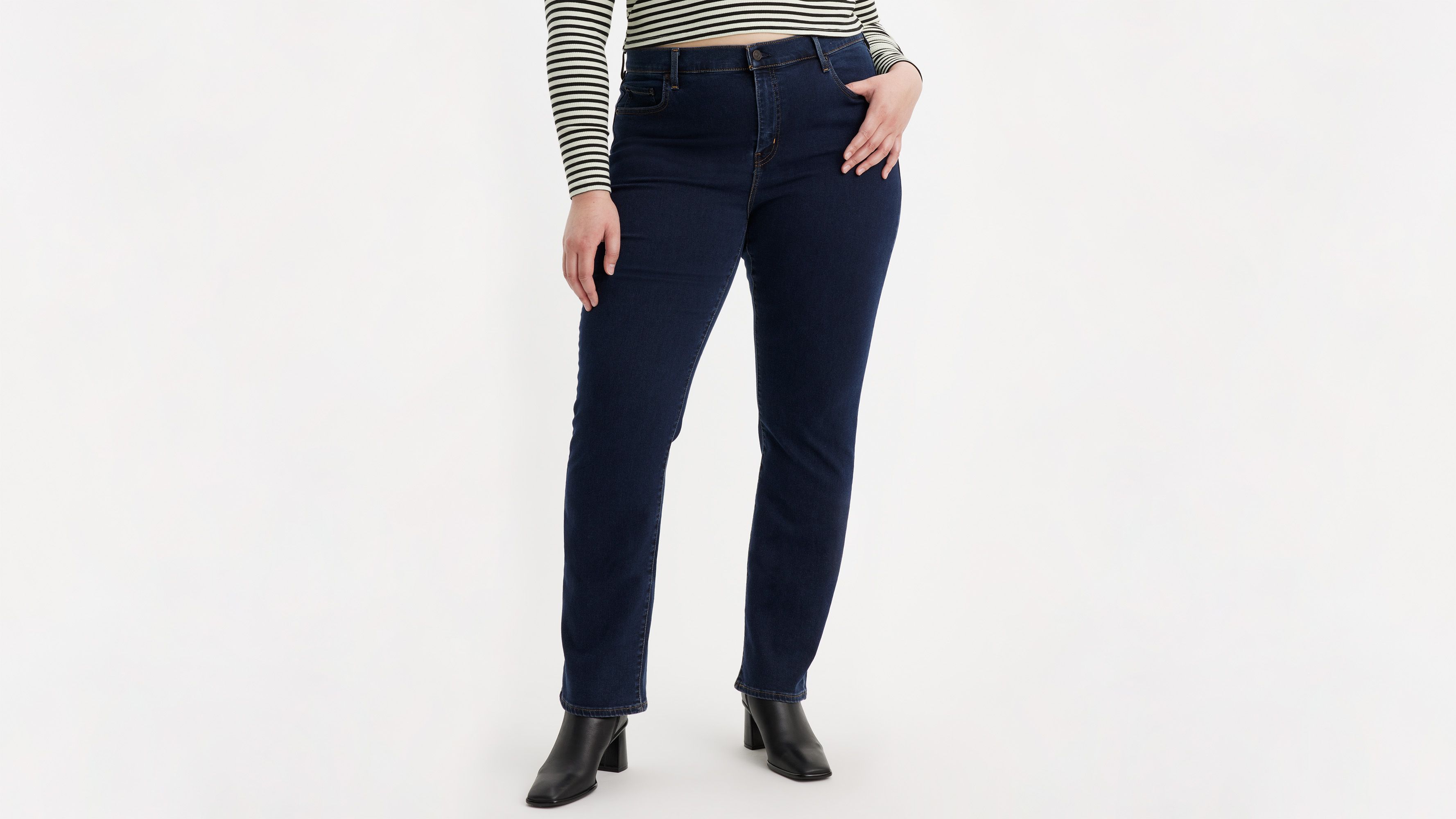 Jean 724™ taille haute Straight - Lots Of Love - Bleu