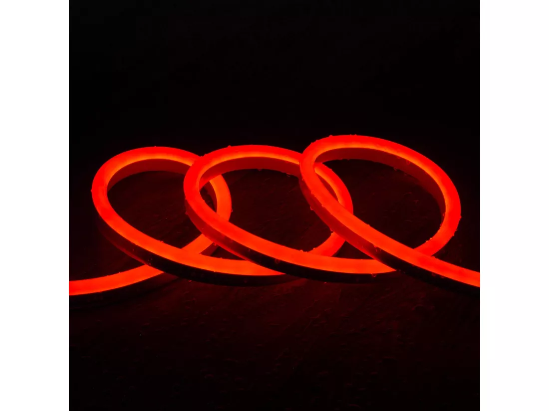 Bobine Gaine Neón LED RGB Dimmable 220V SFLEX12 50 Mètres IP65 Coupe 100 cm Télécommande IR