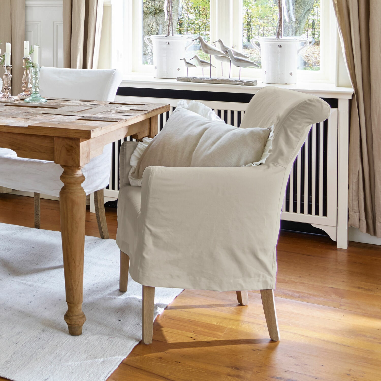 Stuhlhusse Valeria beige