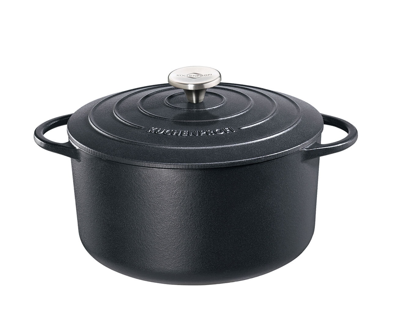 KÜCHENPROFI Bratentopf mit Deckel 26 cm schwarz