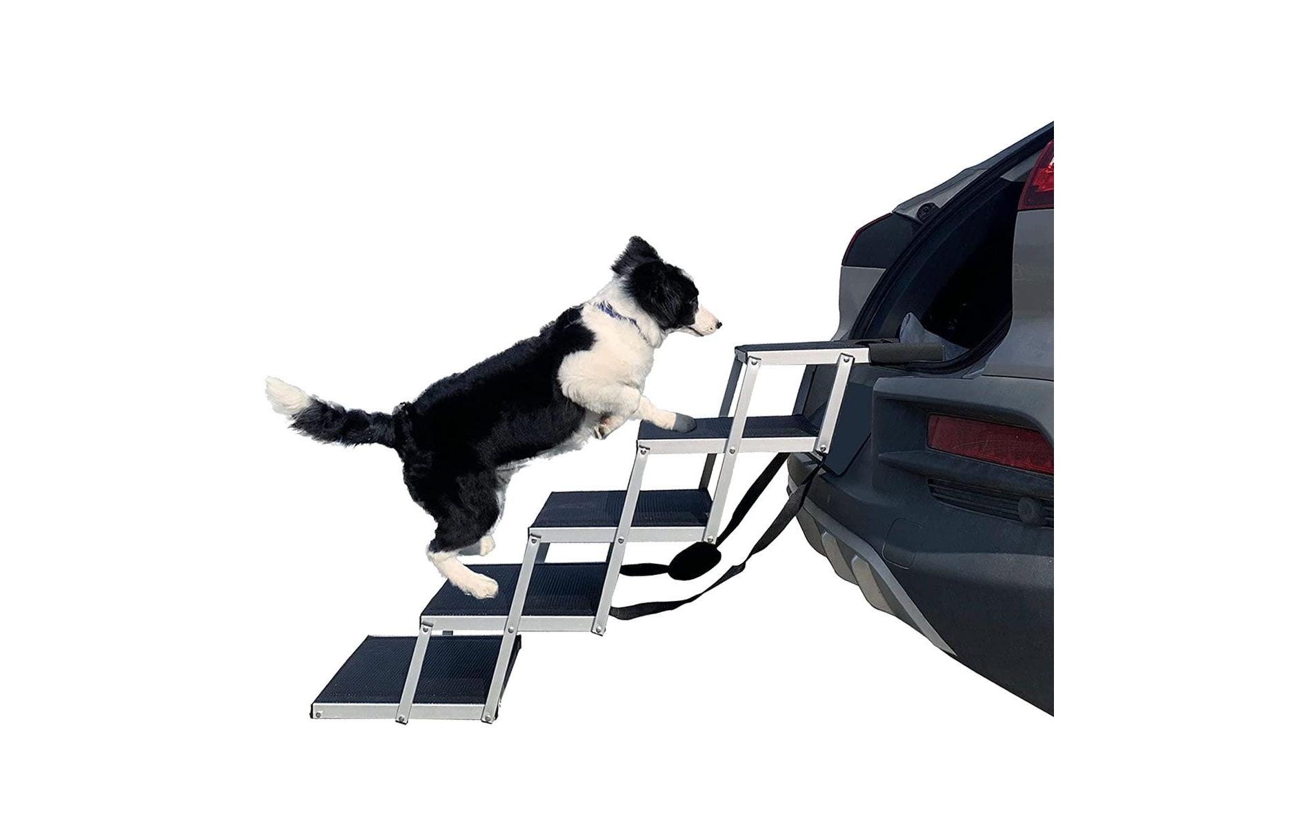 Hundetreppe, 5 Stufen, Aluminium<br>Treppe für Hunde
