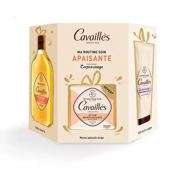 Conjunto de presente para rotina de cuidados com a pele calmante Cavaillès